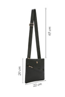 Women's Black Long Strap Crossbody Bag | Derimod