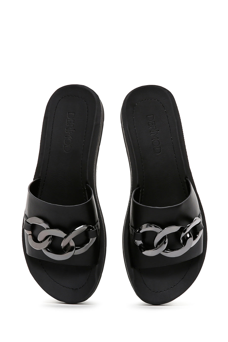 Women's Black Accessory Slippers