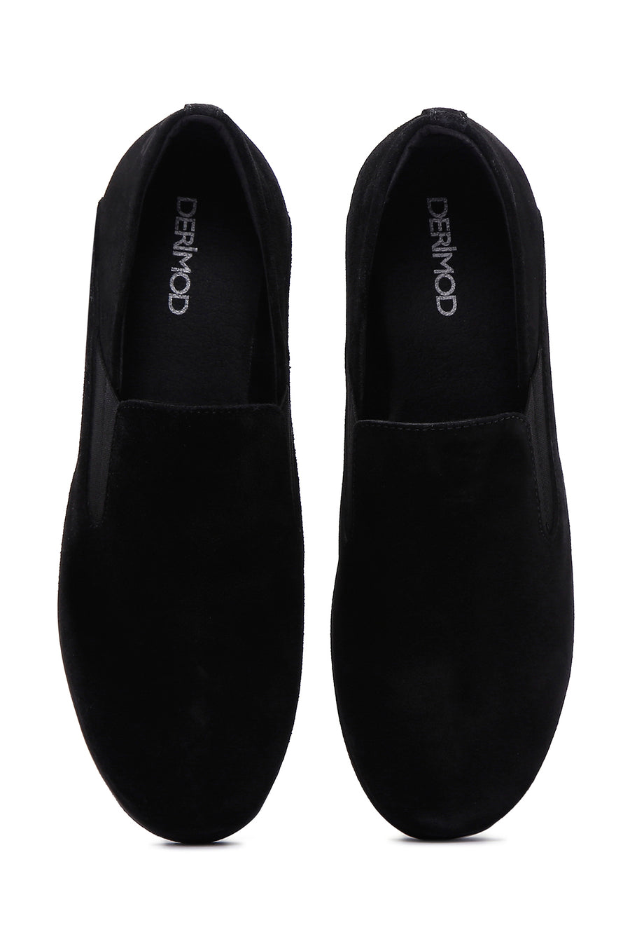 Women's Black Leather Comfort Wedge Heeled Loafer