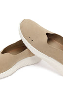 Women's Beige Chunky Suede Shoes | Derimod