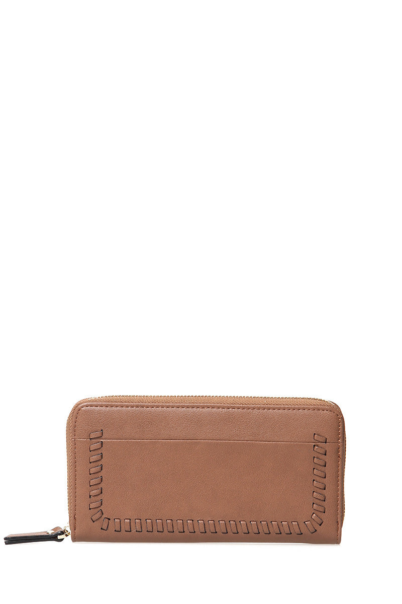 Women's Brown Faux Leather Wallet