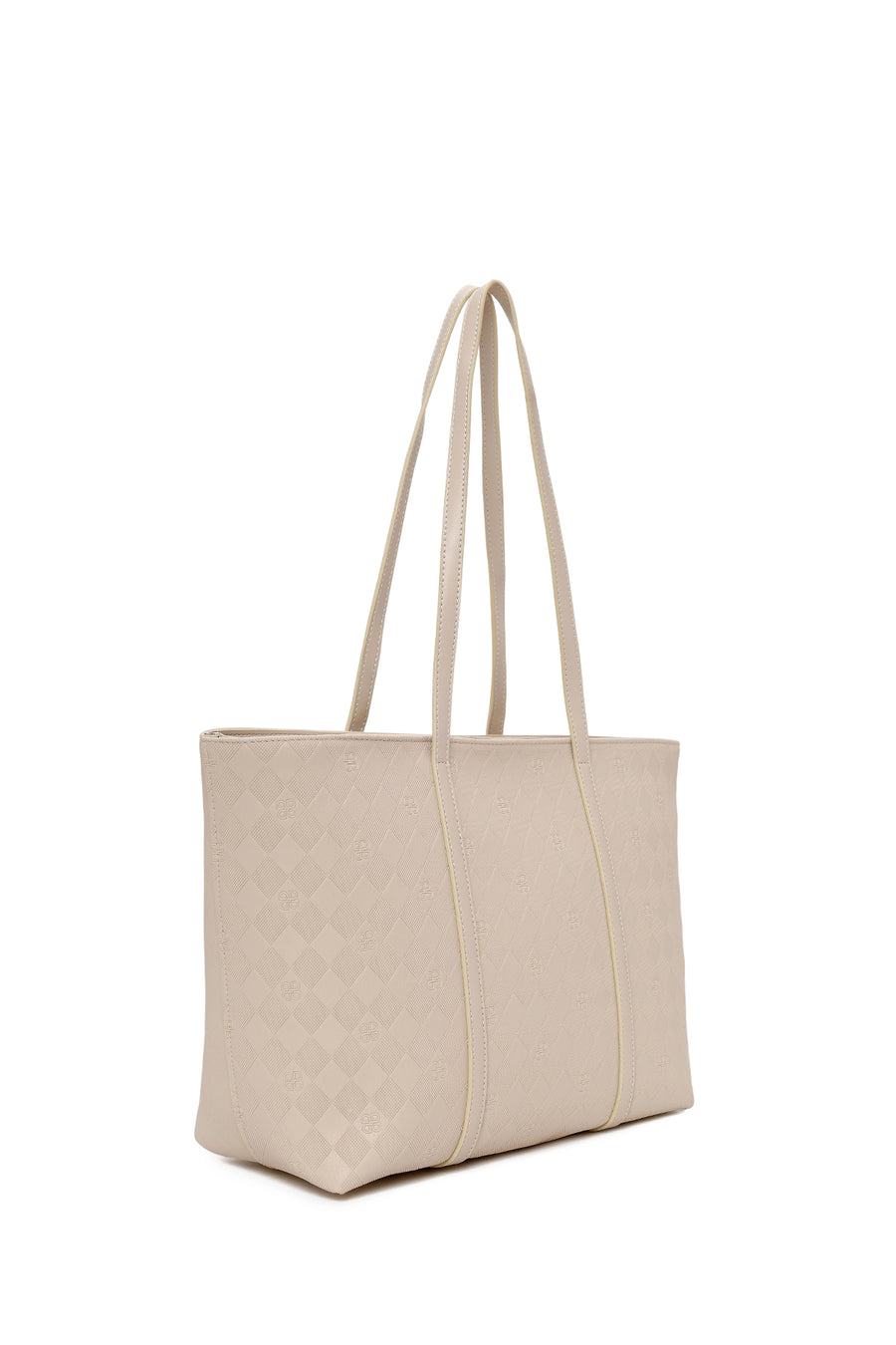 Woman Beige Printed Shoulder Bag