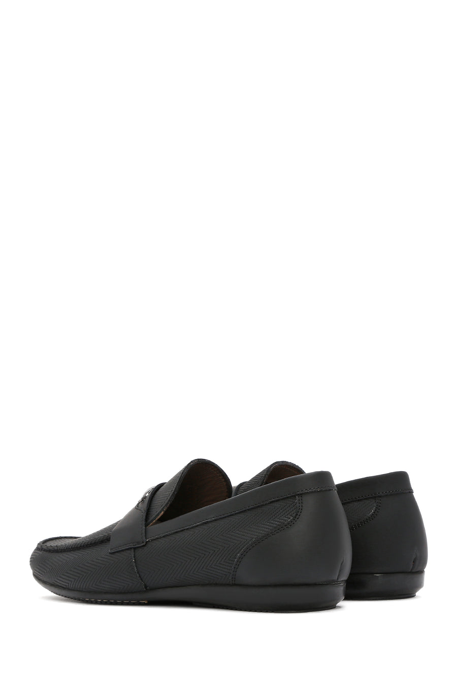Erkek Siyah Deri Casual Loafer