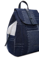 Women's Blue Jean Fabric Backpack | Derimod
