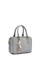 Women's Grey Long Strap Printed Classic Handbag | Derimod