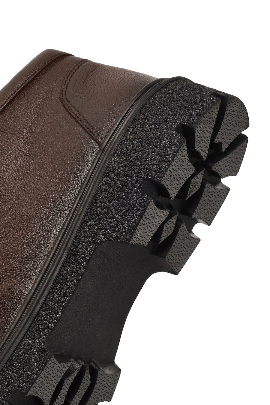 Men's Brown Lace-Up Leather Casual Boot