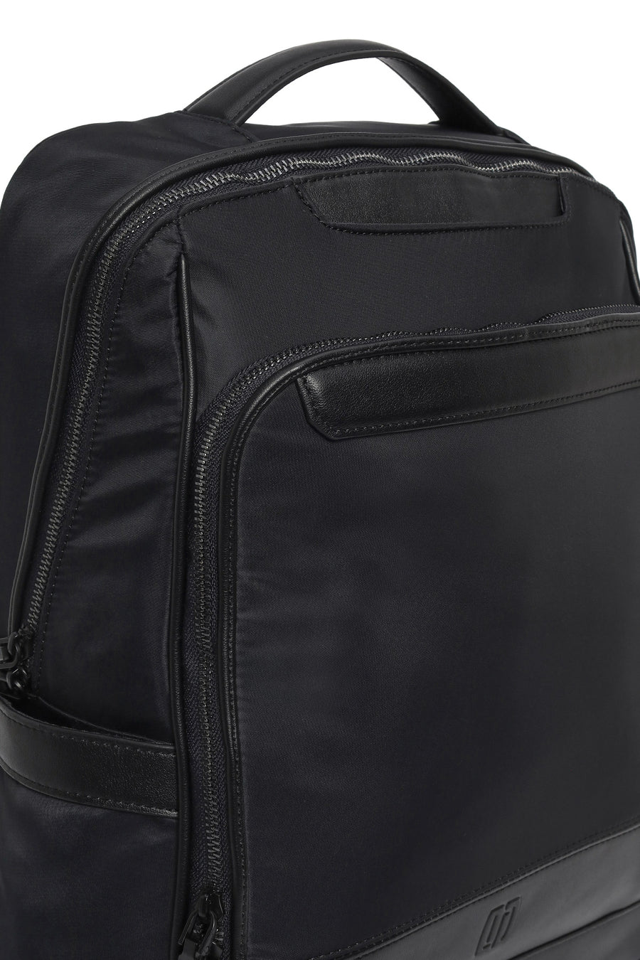 Men's Black Fabric Backpack