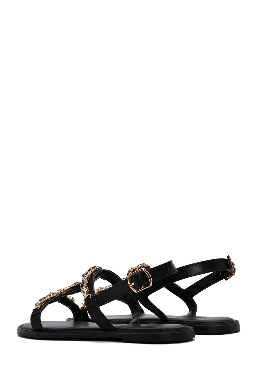 Women's Black Stone Sandals
