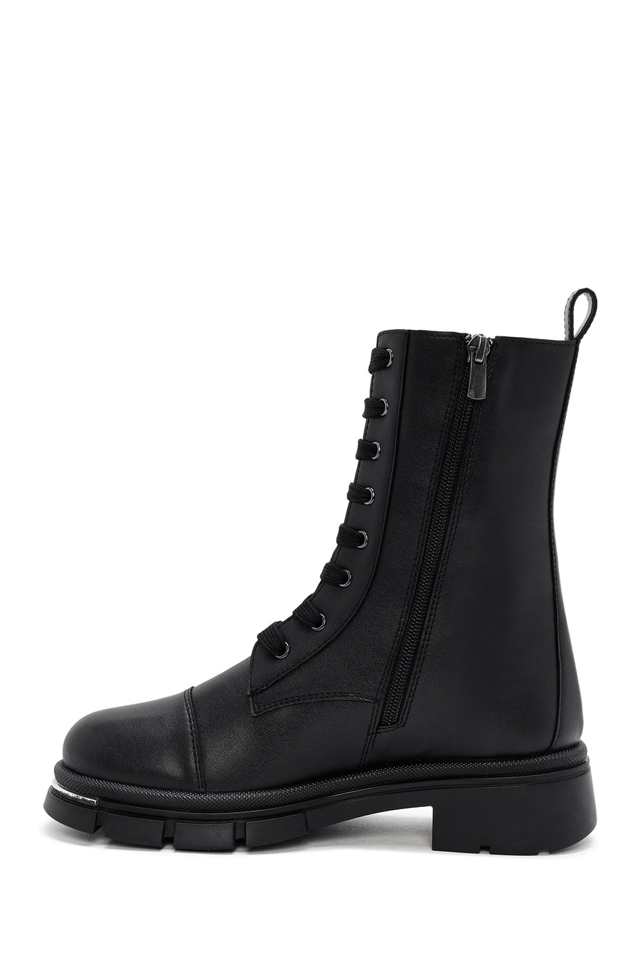 Women's Black Zippered Boots