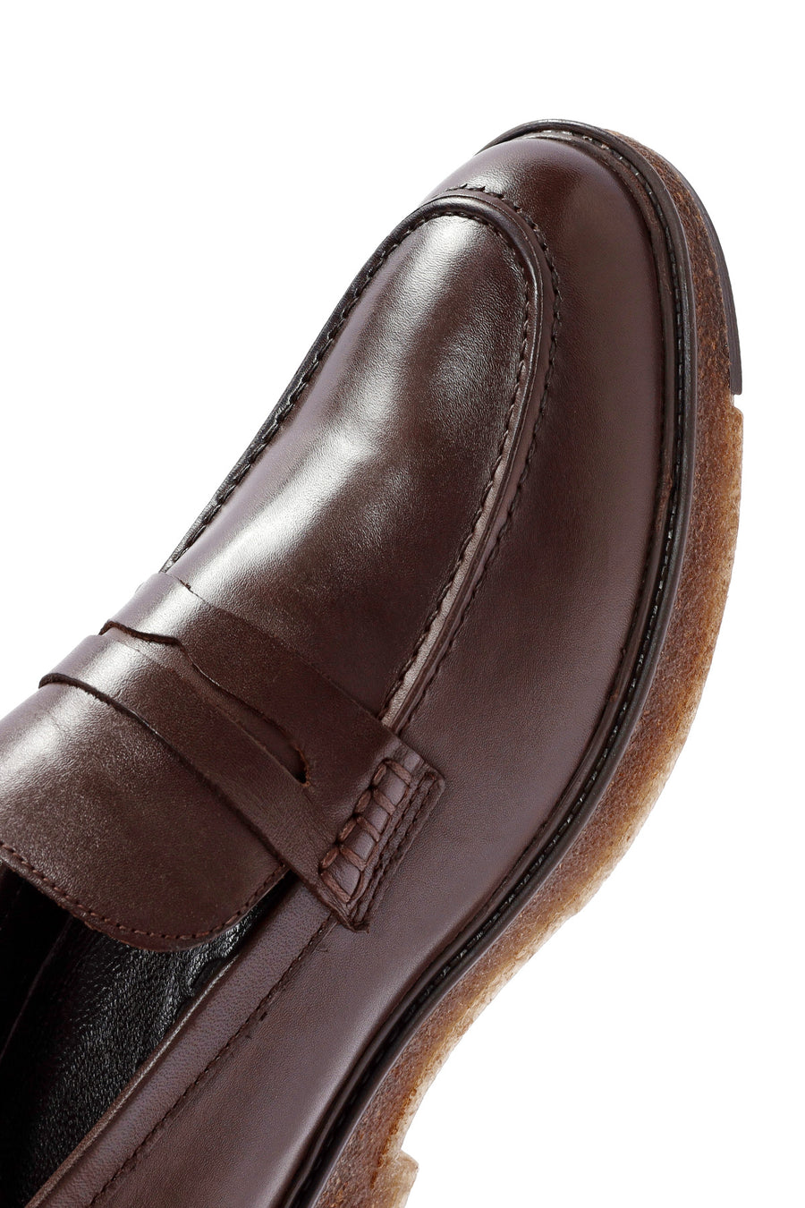 Erkek Kahverengi Deri Casual Loafer