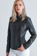 Norma Women's Leather Jacket | Derimod