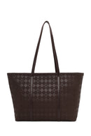 Woman Brown Printed Shoulder Bag | Derimod