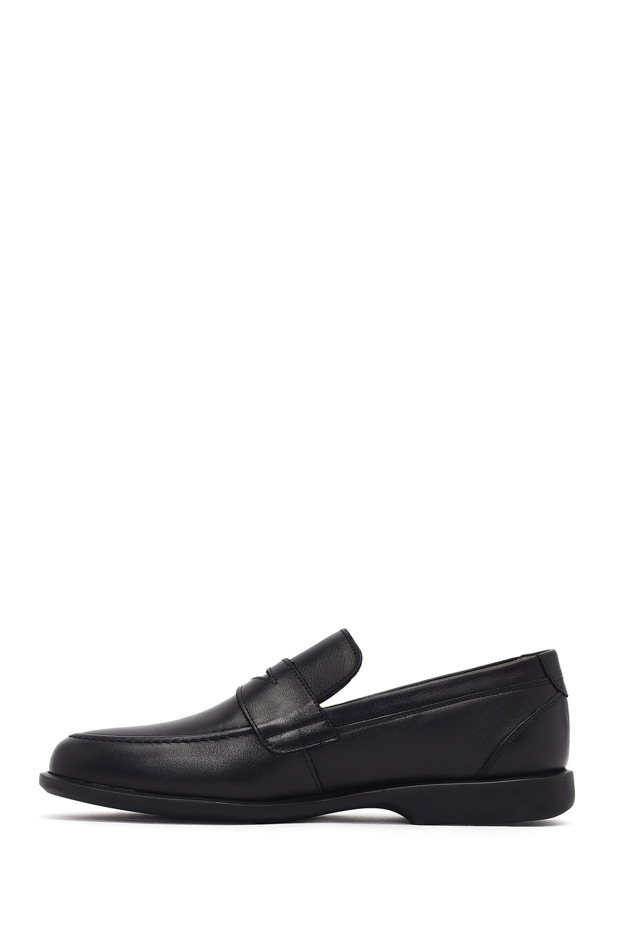 Male Black Leather Classic Loafer