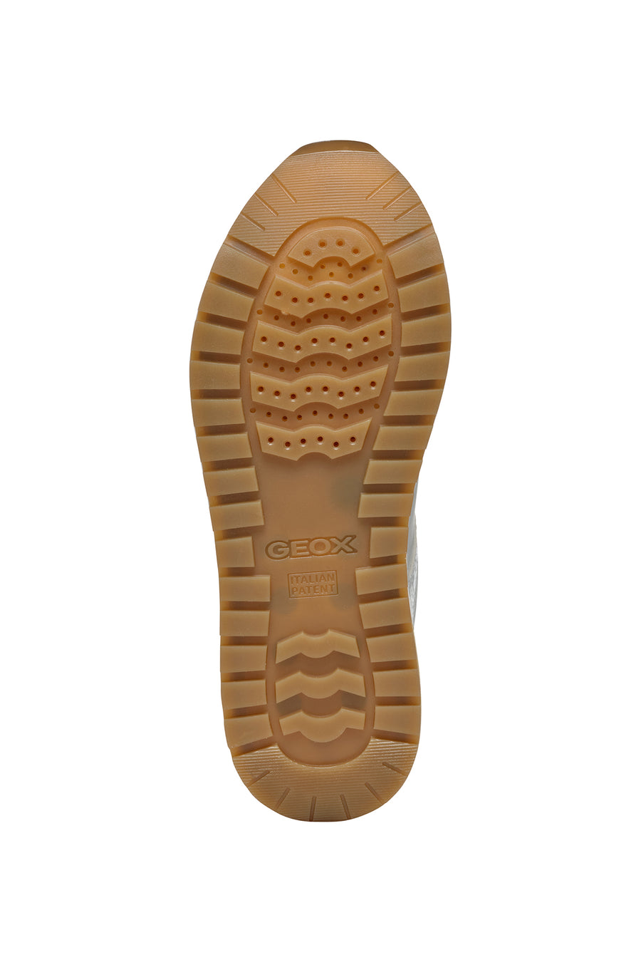 Geox Women's White New Kency Lace-Up Chunky Sole Sneaker