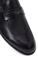 Derimod Black Male Black Leather Classic Loafer | Derimod