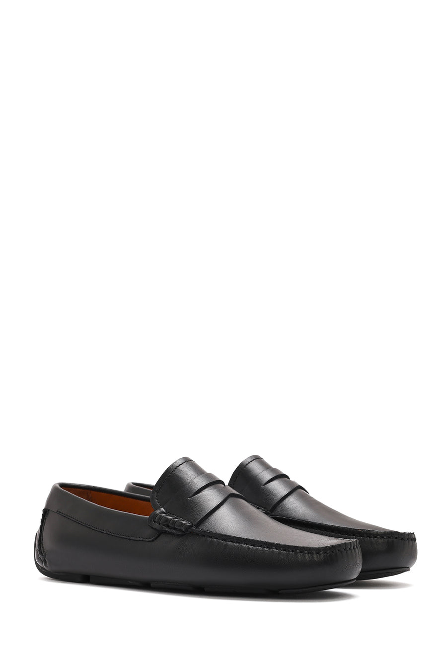 Men's Black Leather Loafer