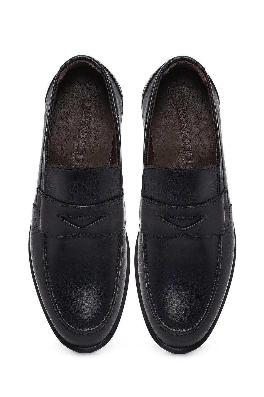 Male Black Leather Classic Loafer