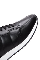 Men's Black Leather Sneaker | Derimod