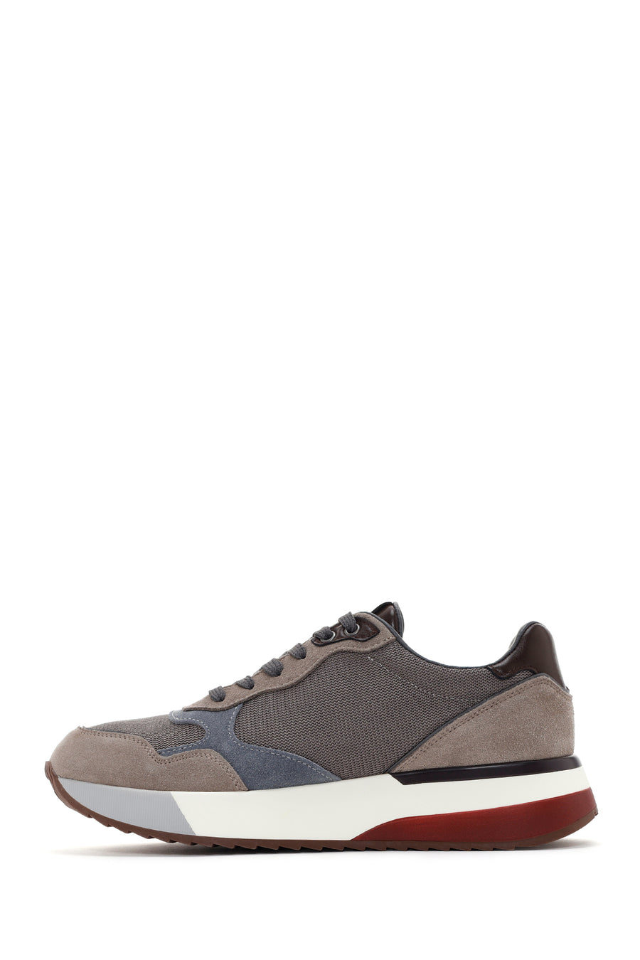 Alberto Guardiani Men's Mink Winner Thick Soled Leather Sneaker