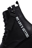 Women's Black Zippered Casual Boots | Derimod
