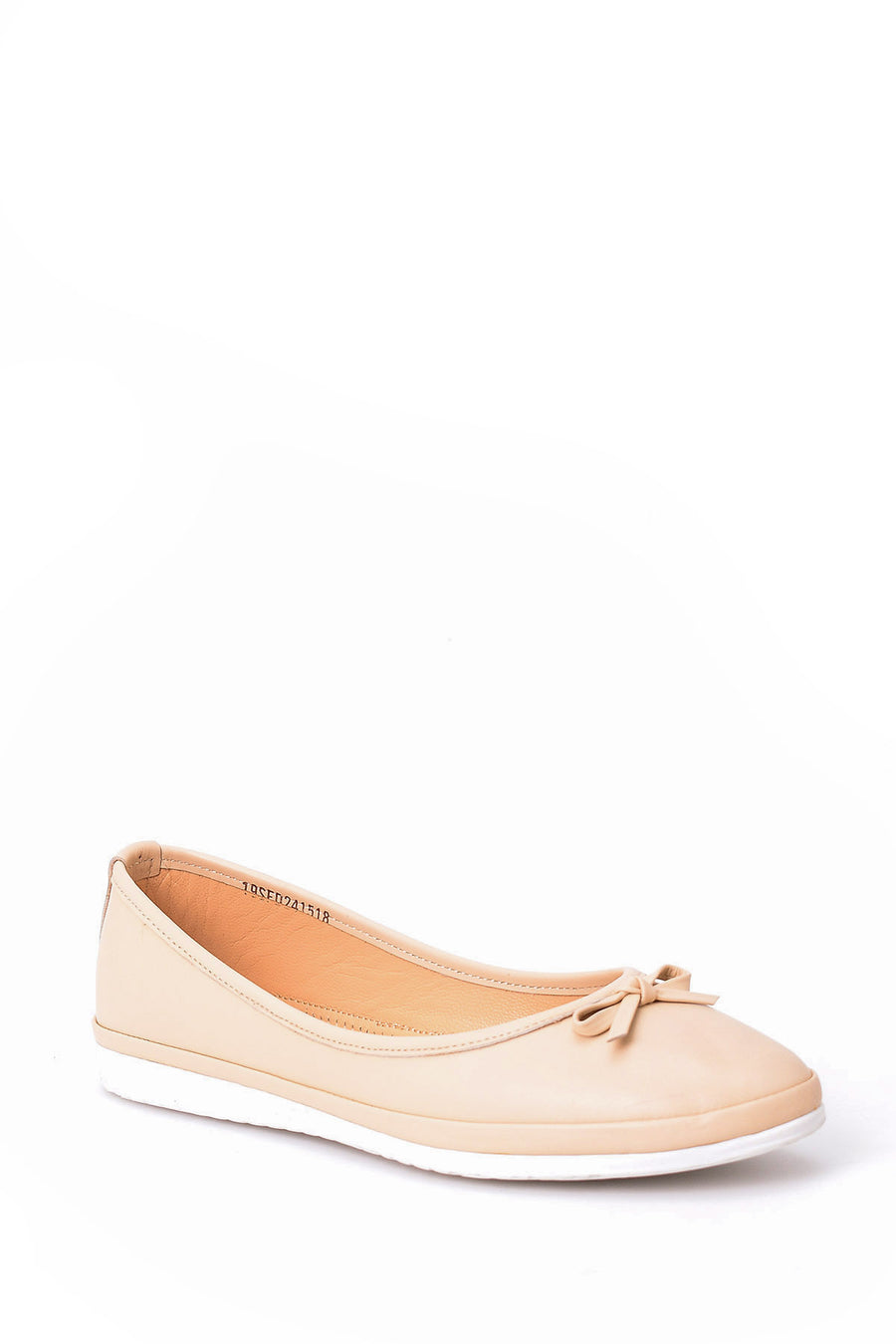 Women's Bow Leather Ballerinas