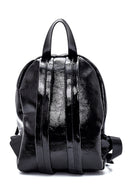 Women's Crinkled Patent Leather Backpack | Derimod