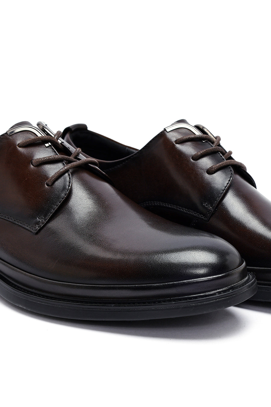 Male Brown Lace-up Leather Casual Shoes