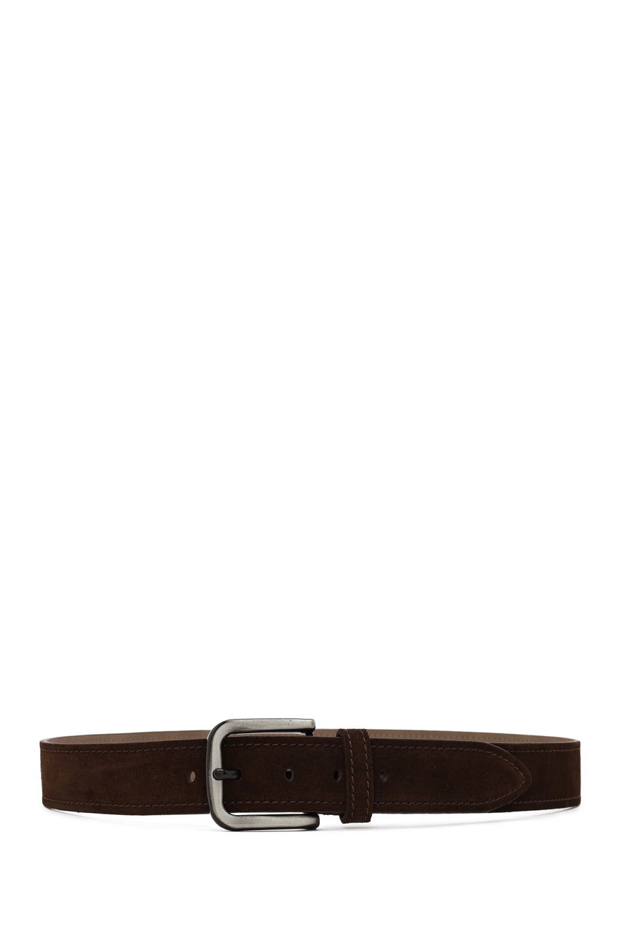 Male Brown Suede Belt
