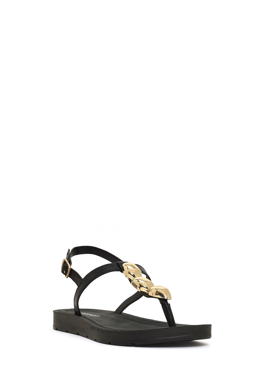 Woman Black Accessory Thong Sandals