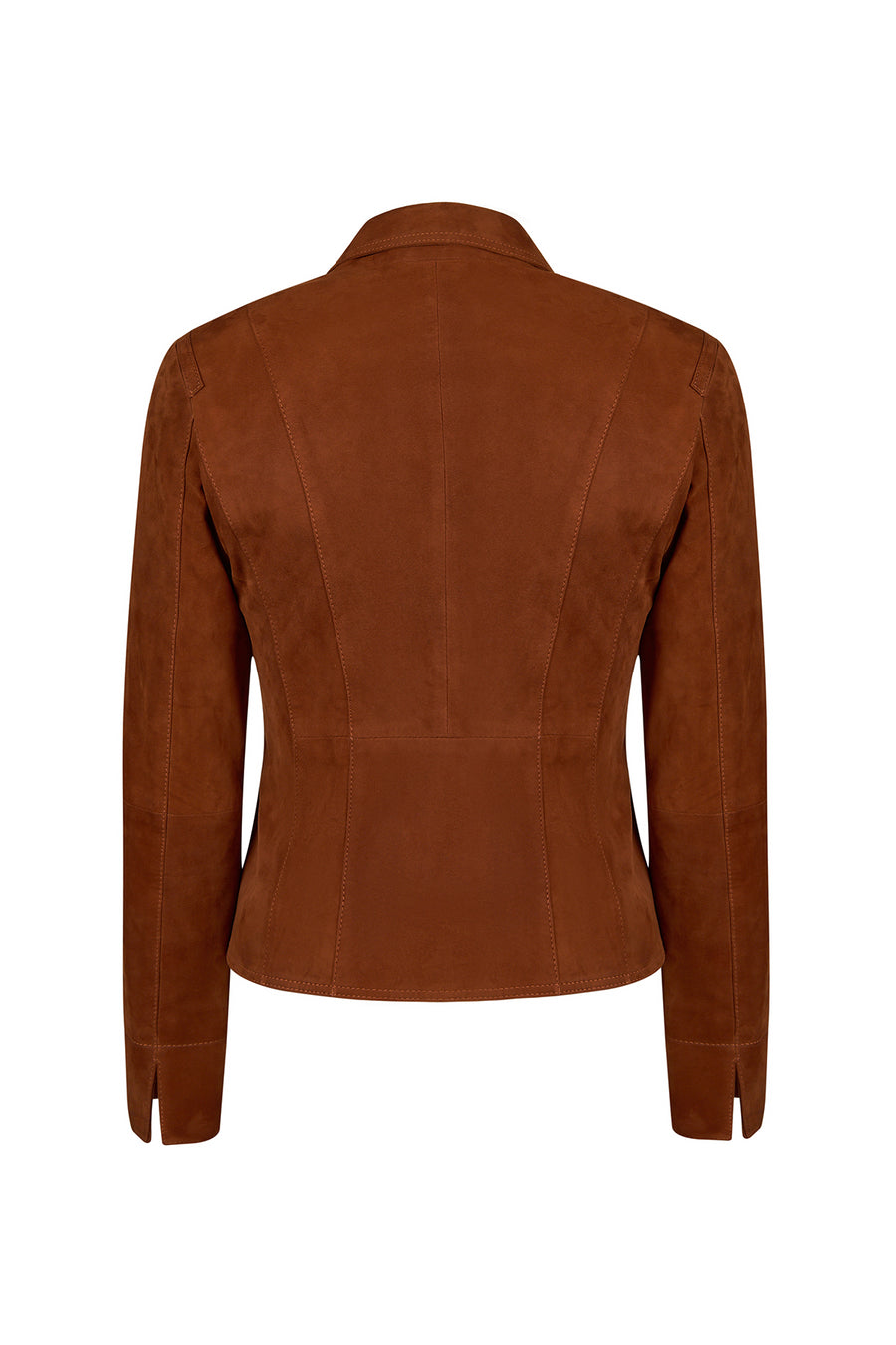 Lara Woman Tan Short Suede Jacket