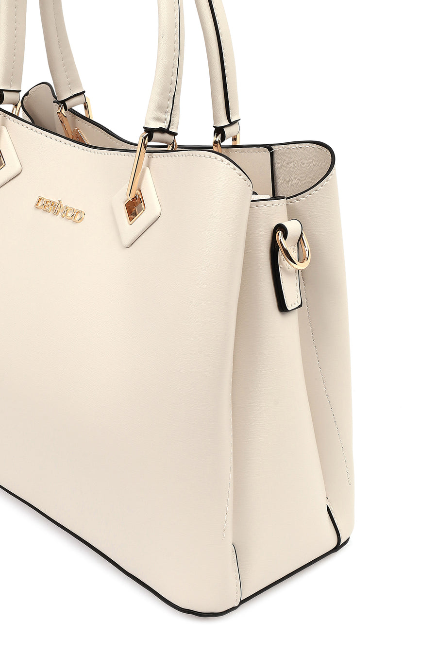 Women's Cream Long Strap Shoulder Bag