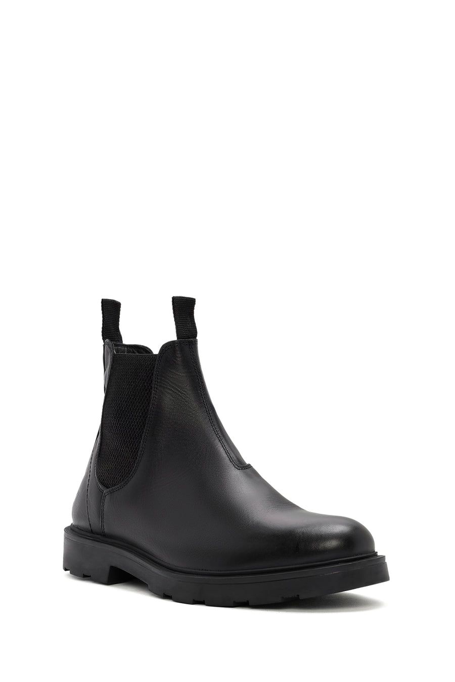 Male Black Leather Chelsea Boots