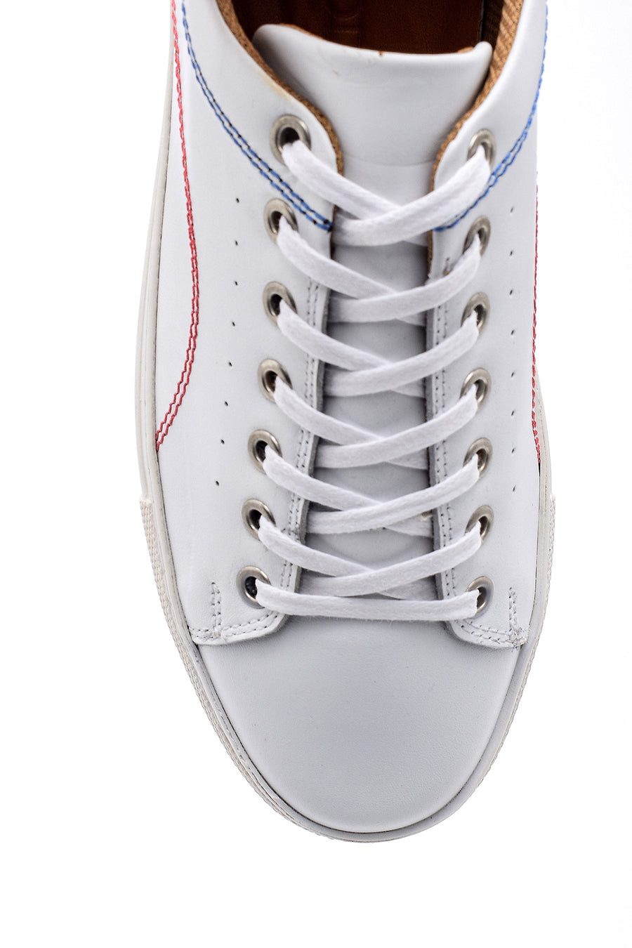 Erkek Dikiş Detaylı Deri Sneaker