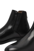 Male Black Leather Chelsea Boots | Derimod