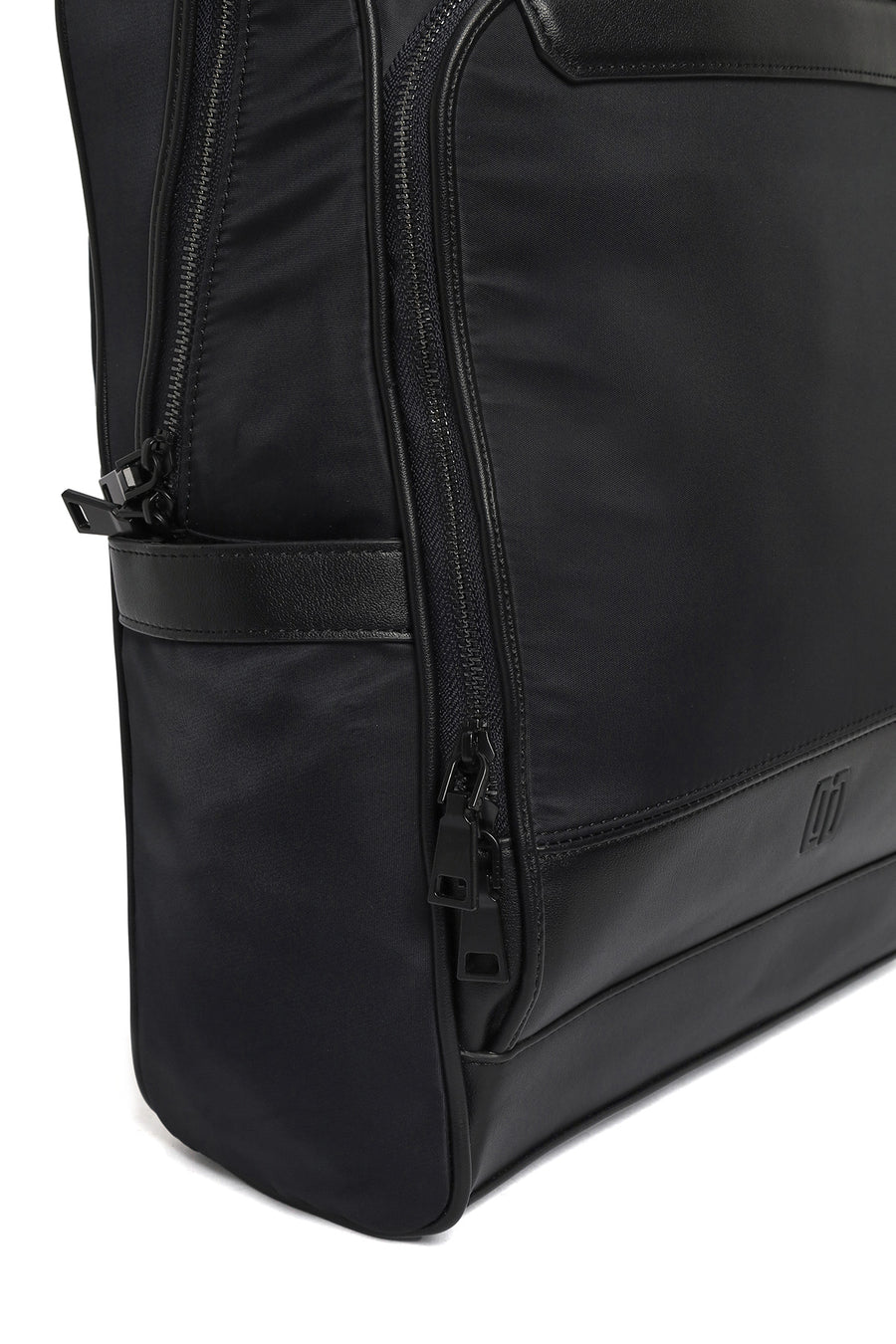 Men's Black Fabric Backpack