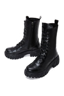 Women's Black Leather Boots | Derimod