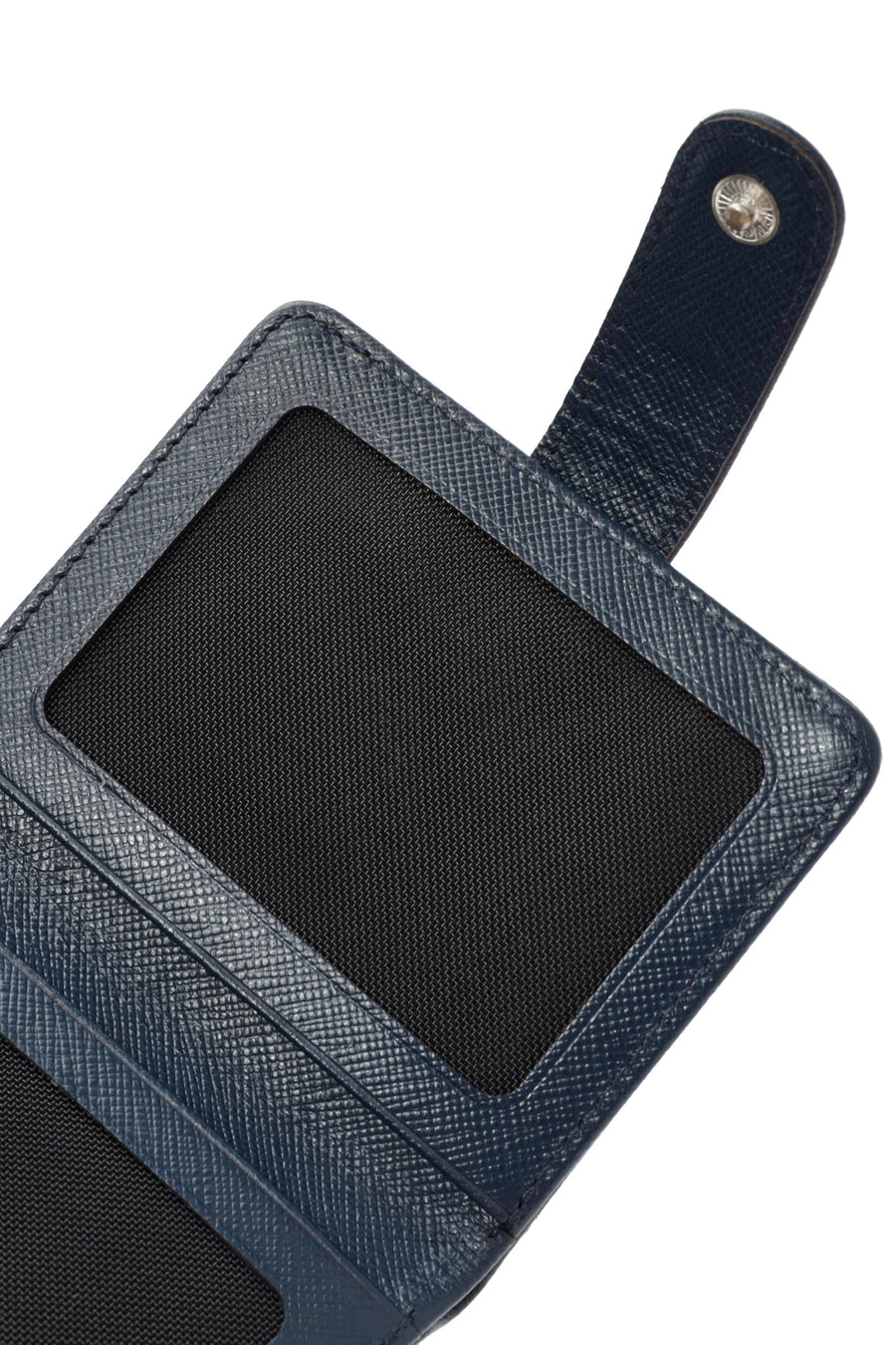 Men's Navy Blue Leather Card Holder