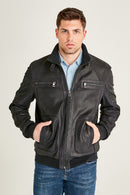 Oliver Men's Leather Jacket | Derimod