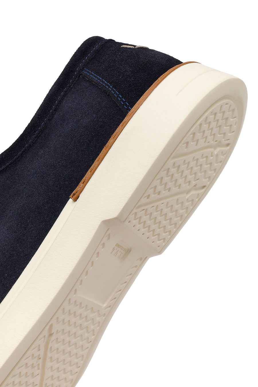 Men's Navy Blue Lace-up Suede Leather Casual Shoes