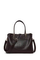 Woman Brown Classic Shoulder Bag with Long Strap | Derimod