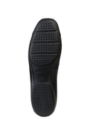 Geox Women's Black Annytah Leather Ballerinas | Derimod