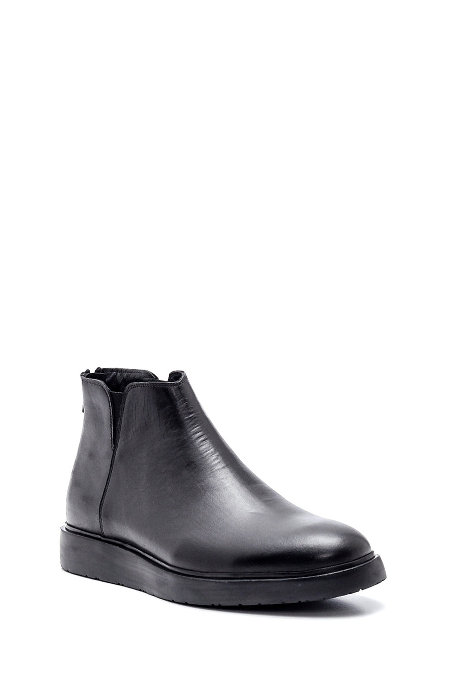 Men's Leather Casual Zipper Boots