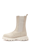 Women's Cream Chelsea Boots | Derimod