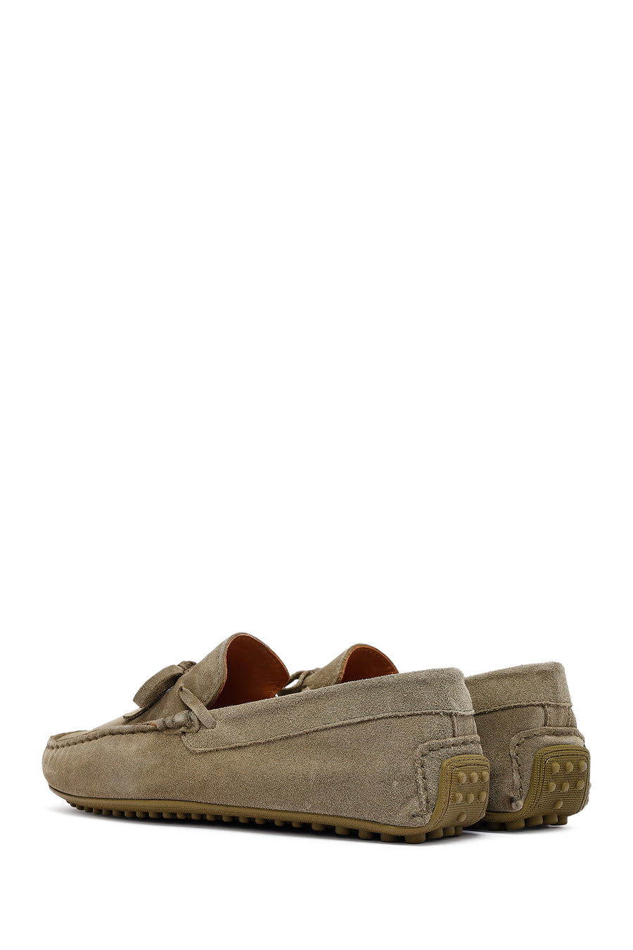 Men's Khaki Suede Leather Loafer