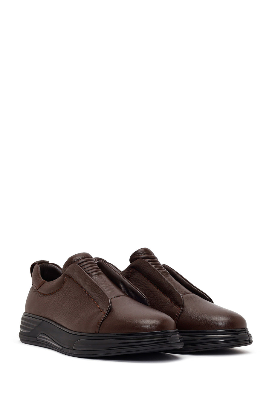 Male Brown Leather Sneaker