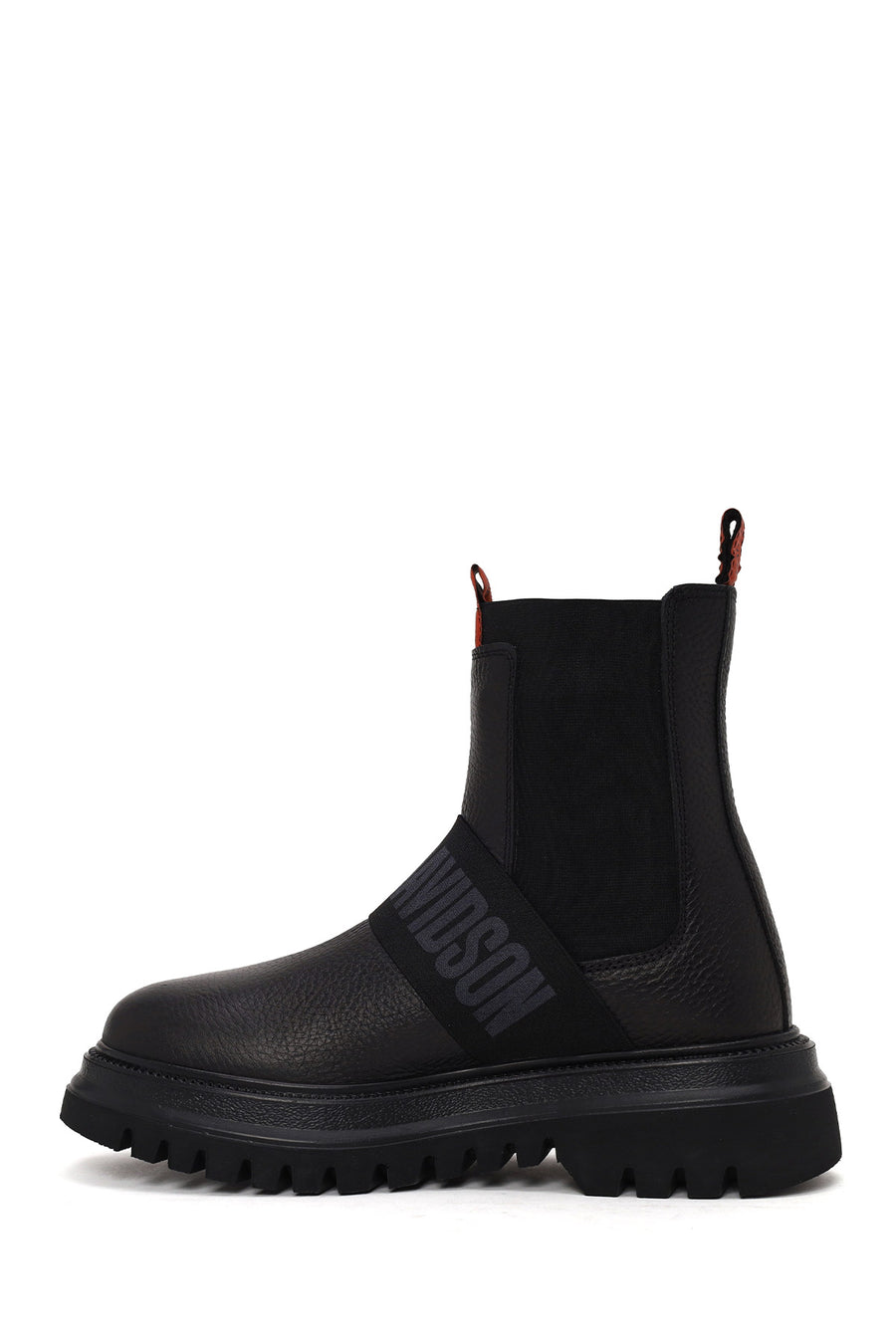 Harley Davidson Woman Gray Nefud Thick-Sole Leather Chelsea Boots