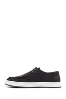Men's Gray Lace-up Suede Leather Casual Shoes | Derimod
