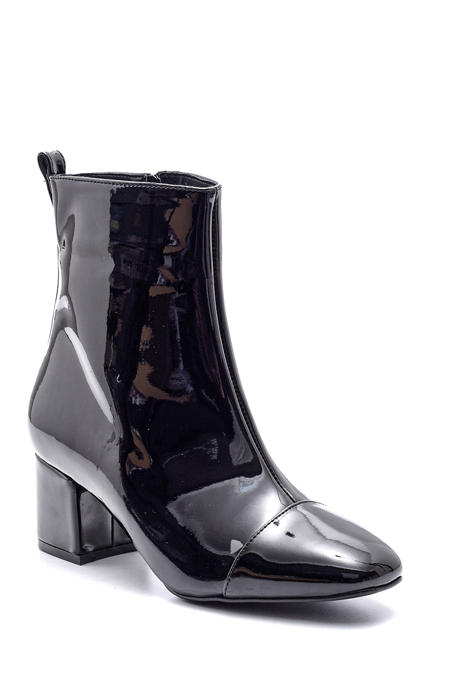 Women's Heeled Patent Leather Boots