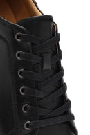 Men's Black Lace-up Leather Sneaker | Derimod