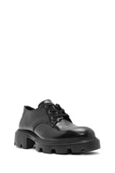 Women's Black Lace-Up Leather Oxford Shoes | Derimod